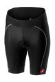 CASTELLI Cyklistické kalhoty krátké bez laclu - VELOCISSIMA LADY - černá/bílá