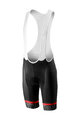 CASTELLI Cyklistické kalhoty krátké s laclem - VOLO - bílá/černá