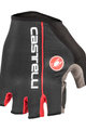CASTELLI Cyklistické rukavice krátkoprsté - CIRCUITO - černá/červená