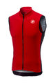CASTELLI Cyklistický dres bez rukávů - ENTRATA 3.0 - červená/černá