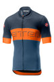 CASTELLI Cyklistický dres s krátkým rukávem - PROLOGO VI - oranžová/modrá
