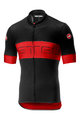 CASTELLI Cyklistický dres s krátkým rukávem - PROLOGO VI - červená/černá