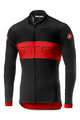 CASTELLI Cyklistický dres s dlouhým rukávem letní - PROLOGO VI SUMMER - červená/černá