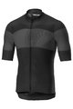 CASTELLI Cyklistický dres s krátkým rukávem - RUOTA - černá/šedá