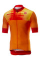 CASTELLI Cyklistický dres s krátkým rukávem - A BLOC - oranžová