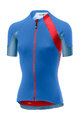 CASTELLI Cyklistický dres s krátkým rukávem - SCHEGGIA 2.0 LADY - modrá/červená
