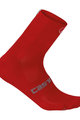 CASTELLI Cyklistické ponožky klasické - QUATTRO 9 - červená