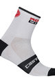 CASTELLI Cyklistické ponožky klasické - ROSSO CORSA 9 - bílá