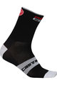 CASTELLI Cyklistické ponožky klasické - ROSSO CORSA 9 - černá
