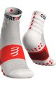 COMPRESSPORT Cyklistické ponožky klasické - TRAINING - bílá