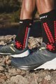COMPRESSPORT Cyklistické ponožky klasické - PRO RACING 4.0 TRAIL - černá/červená