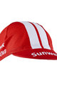Cyklistická čepice - SUNWEB 2019  - bílá/červená