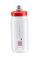 Cyklistická láhev na vodu - FLY 550 ml  - červená/transparentní