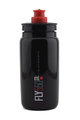 Cyklistická láhev na vodu - FLY 550 ml  - černá/červená