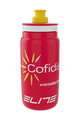 ELITE Cyklistická láhev na vodu - FLY COFIDIS 550ml - bílá/červená