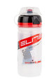 Cyklistická láhev na vodu - CORSA MTB 550 ml - transparentní/červená