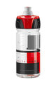 Cyklistická láhev na vodu - CRYSTAL OMBRA 550 ml - transparentní/červená/černá