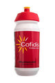Cyklistická láhev na vodu - COFIDIS 2018 550 ml - bílá/červená