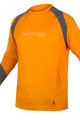 Cyklistický dres s dlouhým rukávem letní - MT500 BURNER SUMMER - šedá/oranžová