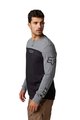 FOX Cyklistické triko s dlouhým rukávem - EFEKT - černá/šedá