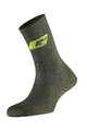 GAERNE Cyklistické ponožky klasické - PROFESSIONAL  - zelená/žlutá