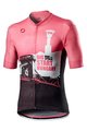 CASTELLI Cyklistický dres s krátkým rukávem - HUNGARY BIG START - růžová/černá/bílá
