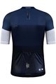 GOBIK Cyklistický dres s krátkým rukávem - STARK RIBBON - bílá/modrá