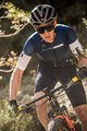 GOBIK Cyklistický dres s krátkým rukávem - STARK RIBBON - bílá/modrá