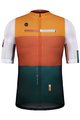 GOBIK Cyklistický dres s krátkým rukávem - STARK NECTAR - zelená/oranžová/bílá
