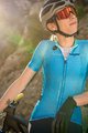 GOBIK Cyklistický dres s krátkým rukávem - STARK ZIRCON LADY - modrá/světle modrá