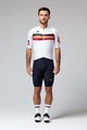 GOBIK Cyklistický dres s krátkým rukávem - ATTITUDE 2.0 - černá/oranžová/bílá/bordó