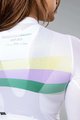 GOBIK Cyklistický dres s krátkým rukávem - ATTITUDE 2.0 LADY - fialová/zelená/bílá/žlutá