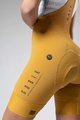 GOBIK Cyklistické kalhoty krátké s laclem - MATT K9 LADY - žlutá