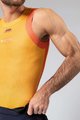 GOBIK Cyklistické triko bez rukávů - SECOND SKIN - oranžová/žlutá
