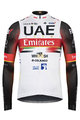 GOBIK Cyklistický dres s dlouhým rukávem zimní - UAE 2021 PACER - bílá/červená