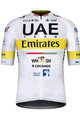 GOBIK Cyklistický dres s krátkým rukávem - UAE 2021 INFINITY - žlutá/bílá