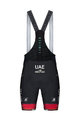 GOBIK Cyklistické kalhoty krátké s laclem - UAE 2021 LIMITED 4.1 - černá