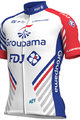 ALÉ Cyklistický dres s krátkým rukávem - GROUPAMA FDJ 2018 - bílá/modrá/červená