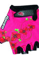 HAVEN Cyklistické rukavice krátkoprsté - DREAM KIDS - růžová/černá