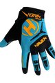 HAVEN Cyklistické rukavice dlouhoprsté - DEMO LONG - oranžová/modrá