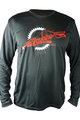 HAVEN Cyklistický dres s dlouhým rukávem letní - NAVAHO LONG MTB - černá/červená