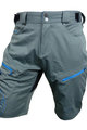 HAVEN Cyklistické kalhoty krátké bez laclu - NAVAHO SLIMFIT - šedá/modrá