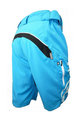 HAVEN Cyklistické kalhoty krátké bez laclu - NAVAHO SLIMFIT - modrá/bílá