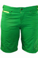 HAVEN Cyklistické kalhoty krátké bez laclu - AMAZON LADY - zelená/žlutá