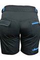 HAVEN Cyklistické kalhoty krátké bez laclu - AMAZON LADY - černá/modrá