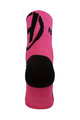 HAVEN Cyklistické ponožky klasické - LITE SILVER NEO - růžová/černá
