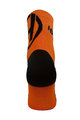 HAVEN Cyklistické ponožky klasické - LITE SILVER NEO - oranžová/černá