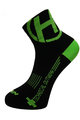HAVEN Cyklistické ponožky klasické - LITE SILVER NEO - zelená/černá