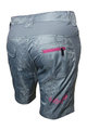 HAVEN Cyklistické kalhoty krátké bez laclu - ICE LOLLY II LADY - růžová/šedá