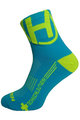 HAVEN Cyklistické ponožky klasické - LITE SILVER NEO - modrá/žlutá